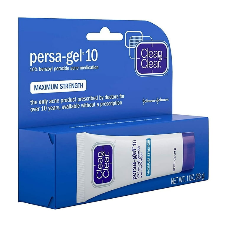 Clean & Clear, Persa-Gel 10 Acne Medication Treatments, Maximum