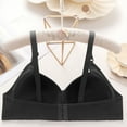 thumbnail image 4 of Wireless Bra for Women Floral Print Comfortable Breathable Bras Full Coverage Support Push Up Everyday Bra Plus Size (XL（44/100）, Black), 4 of 6