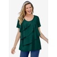 thumbnail image 5 of Woman Within Plus Size Ruffle Tee, 5 of 6