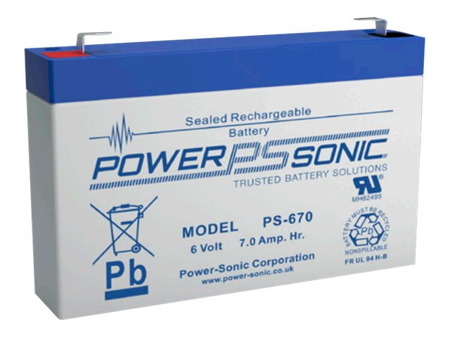 Mighty Max 6V 7Ah Battery Replacement for Power Sonic S-670 6V Charger 