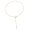 Gold, variant on Elegant Circlet Link Necklace Adjustable Length Stainless Steel Neck Jewelry Trendy Women's Neckwear