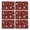 Red And Black, variant on Multicolor Christmas Light Pattern Summer Placemats Table Placemats Set Of 4-Linen Kitchen Washable Placemats Table Mats 11.8"x17.7" Non-Slip Heat Resistant