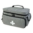 thumbnail image 3 of FITYLE Medical Storage Bag Travel First Aid Kits Bag Emergency Supplies First Aid Bag Bottle Organizer for Travel Workplace Car gray, 3 of 9