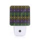thumbnail image 1 of Balery Mardi Gra Geometric Luz Nocturna LED con Sensor Automático, Enchufe con Sensor Crepuscular, Luz Suave de 0.5W para Dormitorio, Pasillo, Baño-US, 1 of 7