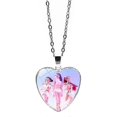 thumbnail image 1 of Glass Heart Necklace Adjustable Anime Sweater Chain, 1 of 1