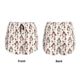 thumbnail image 3 of Susaid Merry Christmas Santa Print Women's High Waisted Running Shorts Quick Dry Athletic Gym Track Workout Shorts Zip Pocket-Large, 3 of 7