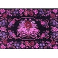 thumbnail image 1 of Ahgly Company Indoor Rectangle Medallion Purple French Area Rugs, 2' x 3', 1 of 4