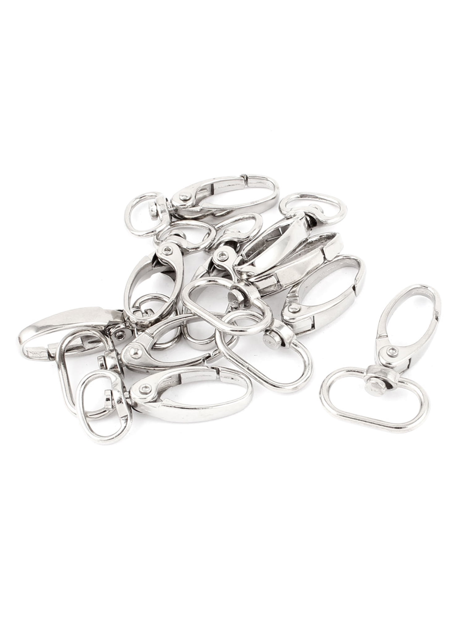 10PCS Metal Lobster Claw Clasp Swivel Buckles Hooks For Bag Keychain/Key Ring