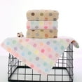 thumbnail image 3 of Pidada 100% Cotton Polka Dot Pattern Hand Towels for Bathroom Set of 4 (Brown), 3 of 7