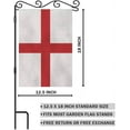 thumbnail image 2 of England Flag Small Garden Flag Vertical Double Sided 12.5 x 18 Inch Britain Emblem Europe Country Farmhouse Burlap Yard Outdoor Decor, 2 of 6
