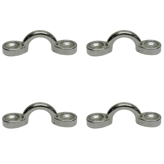 4 Pcs Heavy Duty Cast Pad Eye Marine Stainless Steel T316 3/16" Pad Eye Lifting