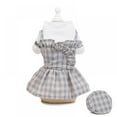 thumbnail image 6 of Spring And Summer New Pet Clothes Thin Models Cute Pet Plaid Dress Small Medium Sized Pet Teddy Chihuahua Clothes For Small Dogs, 6 of 7