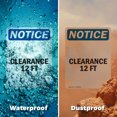 thumbnail image 5 of (2 Pack) Clearance 12 Ft OSHA Notice Sign 5 Inch X 3.5 Inch Vinyl Label Decal Sticker Weather Resistant, UV Protected for Workplace, Business, and Construction Site, Made in the USA, 5 of 7