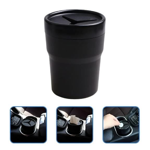 LAMIRO Car Cup Holder Slot Organizer Change Coin Phone Storage (Black)