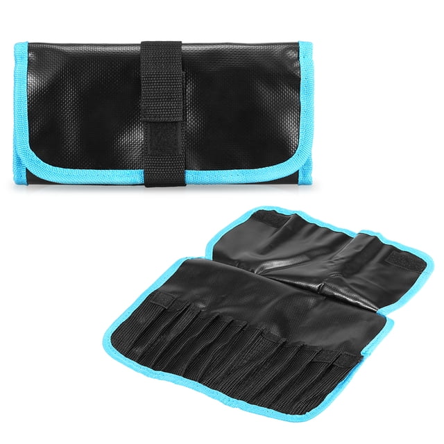 Sac de Pêche en PVC Imperméable, 12 Poches, Sac de Protection pour Leurres, Housse de Rangement pour Jig