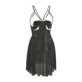 thumbnail image 3 of WZXFASHION Women's Lace Seductive Sexy Nightdress Slip On Sling Including G String Pants Intimates Black XXL, 3 of 6