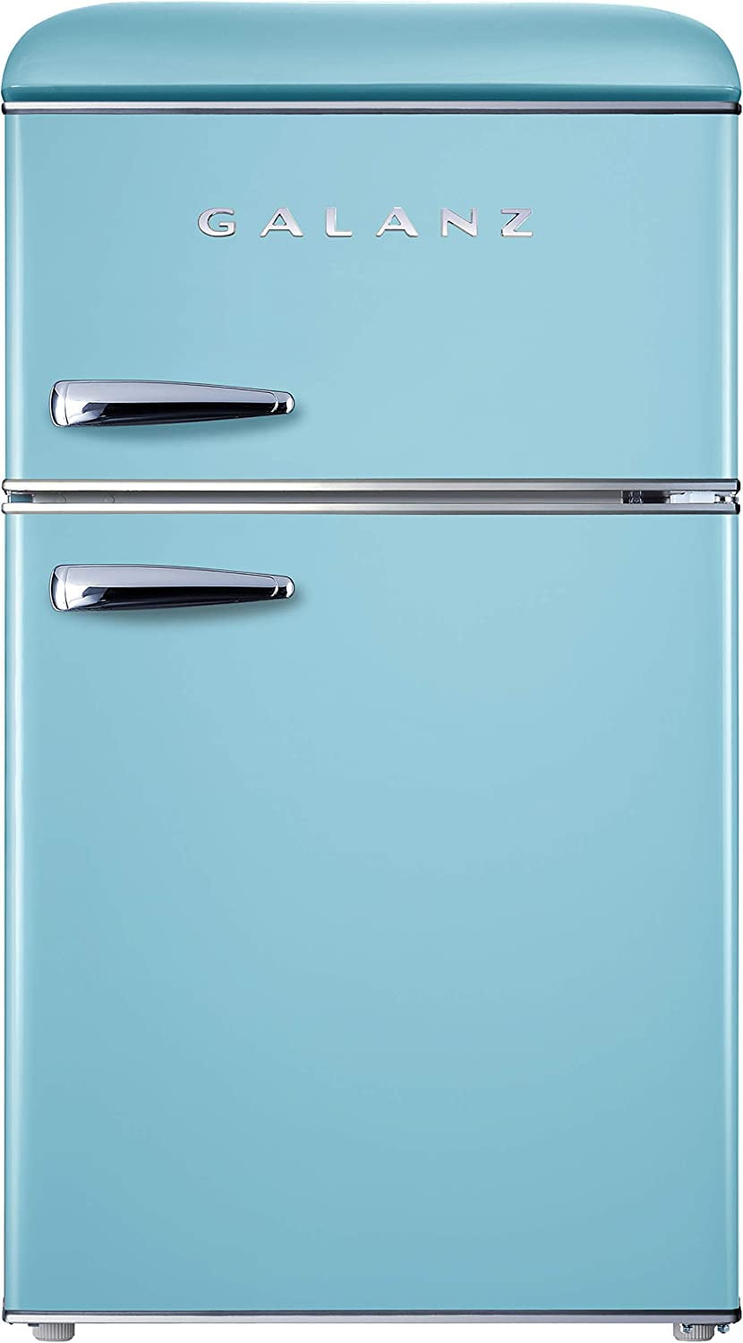 Galanz GLR31TBEER Retro Compact Refrigerator, Mini Fridge with Dual