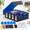 Black&Blue-4-row, variant on Black&Red 5-row Trading Card Storage Case with Commander Display