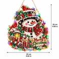 thumbnail image 3 of Diy Christmas Diamond Art Kits For Adults Pearl Diamond Painting Beaded Wreath Hanging Ornament With Led Lights,Christmas Decorations For Holiday Wall Front Door Window Decor(9.84"), 3 of 4