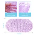thumbnail image 4 of Semfri Pebble Bath Tub Shower Mat Non Slip Bathtub Mat for Bathroom Showers with Drain Holes and Suction Cups Oval 27 x 14 Inch Clear Purple, 4 of 4