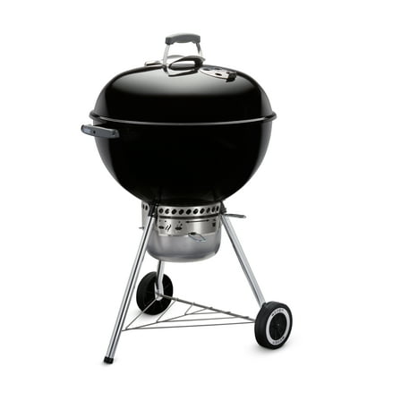 Weber Original Charcoal Grill, 22 Inch Premium Kettle Charcoal Grill, Black