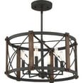 thumbnail image 2 of Ashley Harbour Transitional 6-Lights Semi Flush Mount Lights, Black, 2 of 4