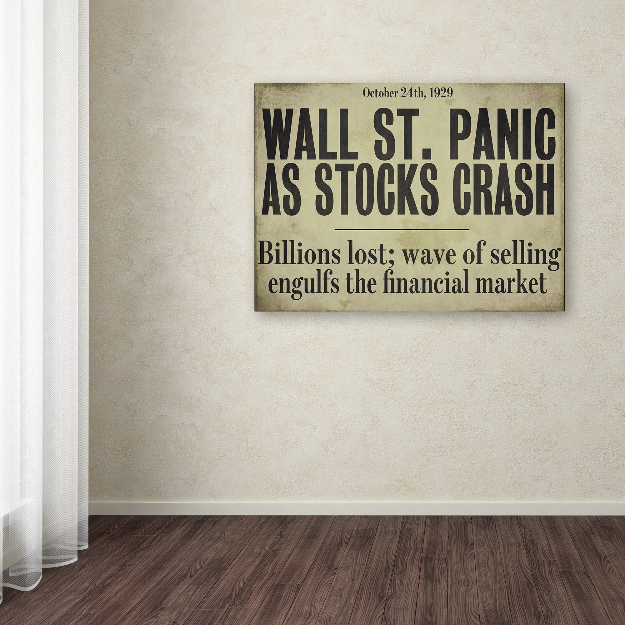 Trademark Fine Art "Wallstreet" Canvas Art by Color Bakery