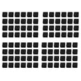 thumbnail image 1 of 96 Pcs 30mm x 30mm Plastic Ribbed Square End Caps Tube Insert Black, 1 of 8