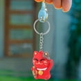 thumbnail image 6 of 2 Pcs Lucky Cat Keychain Phone Keychain Bag Keychain Bag Pendant Cat Party Favor Cat Keychain for Car Cat Gifts Miss, 6 of 6