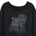 thumbnail image 3 of Marvel Deadpool - Monochrome - Women's French Terry Pullover Long Sleeve Shirt, 3 of 5