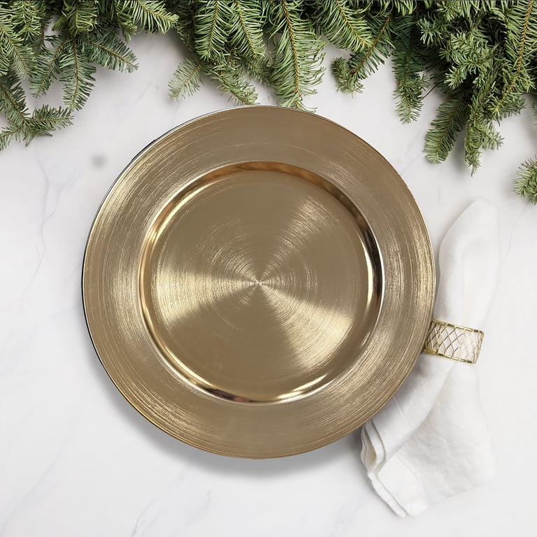 Celebrate It Gold Charger Plates, 13", 48-Pack photo 5