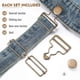 thumbnail image 4 of 4 juegos de hebillas metálicas para tirantes, hebillas de repuesto para pantalones con peto, accesorios DIY para mochilas, 4 of 7