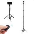 thumbnail image 4 of Phone Tripod Stand, Travel Tripod Professional Adjustable Universal Compatible For Streaming For Vlogging For Video Recording For Smartphone ANGGREK DC2210, 4 of 8