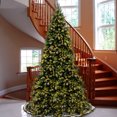thumbnail image 4 of National Tree Company Pre-Lit Artificial Giant Medium Christmas Tree, Green, Tiffany Fir, White Lights, Includes Stand, 12 Feet, 4 of 5