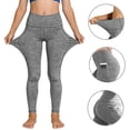 thumbnail image 2 of UQJfacai Girls Leggings with Pockets Athletic High Waisted Kids Workout Active Dance Running Yoga Pants Tights 6-14 Years, 2 of 9