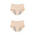 thumbnail image 2 of Sonducket Calzoncillos de viaje para mujer, ropa interior lavable reutilizable para niñas, ropa interior transpirable con cintura elástica, Albaricoque 5XL 2Conjunto, 2 of 6