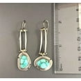 thumbnail image 3 of HOOUN Vintage Silver Turquoise Ear Hook Stud Dangle Drop Earrings Women Jewelry A Pair-#13, 3 of 5