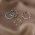 thumbnail image 4 of Bangcool Bead Rings Simple Stacking 4PCS Fashion Bohemian Rings Knuckle Rings for Ladies, 4 of 10