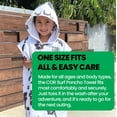 thumbnail image 6 of COR Surf Premium Hooded Microfiber Soft Poncho Changing Towel for Kids (Cobalt), 6 of 7