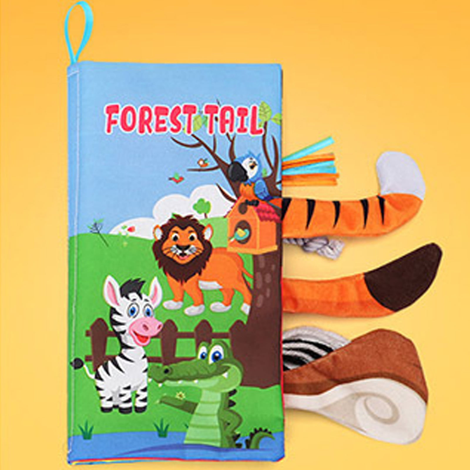 Intelligence development Soft 3D Animal Cloth Crinkle Book Baby Cognize Toy Gift 