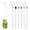flowers, variant on JTWEEN 6Pcs Drinking Straws Reusable Clear Glass Drinking Staws with Cleaning Brush Cute Flower Turtle Heart Straws Heat-Resistant Smoothie Straws for Smoothies Tea Juice Milkshakes