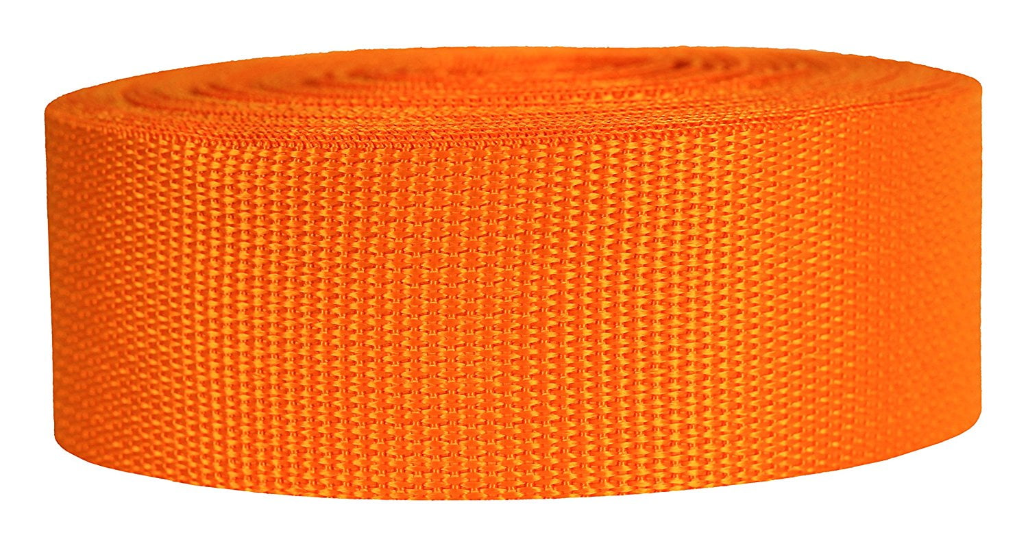 Poly Strapping for Outdoor DIY Gear Repair Crafts – 3/4 Inch by 10 Pet Collars Over 20 Colors Strapworks Lightweight Polypropylene Webbing or 50 Yards 25 
