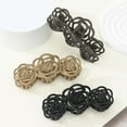 thumbnail image 4 of TYTSPEASY Vintage Milk Coffee Rose Hair Clip For Women Elegant Flower Hair Clip With Advanced Hair Styling Clip Snap Clips Hair Black Clips Hair Pins Clips For Thin Hair, 4 of 4