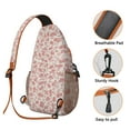 thumbnail image 2 of Sunny Daisy Crossbody Bag - Cute Flower Print Sling Backpack for Women & Men - Durable Anti-Theft Daypack for Hiking, Biking, Urban Use, 2 of 3