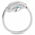 thumbnail image 4 of Silver Womens Snake Ring Anillo Para Mujer Stainless Steel Ring with Top Grade Crystal in Clear Amare, 4 of 4