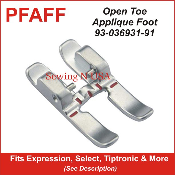 Pfaff Open Toe Applique Foot 9303693191 Fits Expression & More See