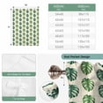 thumbnail image 6 of Tropical Leaf Balloon Curtains for Bedroom/Front Door/Bathroom, Boho Green Monstera Palm Leaves Botanical Beige Tie Up Curtains 63 Inch Length Kitchen Curtains Shades for Windows 46"x63", 6 of 8