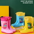 thumbnail image 5 of Toddler Rain Boots Baby Cartoon Classic Rubber Rainboots Kids Water Shoes Pink 5.5 Years-6 Years, 5 of 5