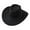 Black, variant on Toddler Cowboy Hat Western Style Wide Brim for Boys Girls Parties and Role - 1 PC Hat