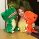thumbnail image 1 of 1pc 42/55cm Green&Orange Dinosaur Fluffy Stuffed Cartoon Doll Fashion Toy for Kids Baby Lovely Girls Christmas Birthday Gift zhangyuxiang LED, 1 of 2
